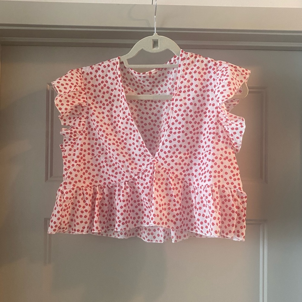 floral crop top
